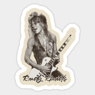 Retro Vintage Aesthetic - Randy Rhoads Sticker